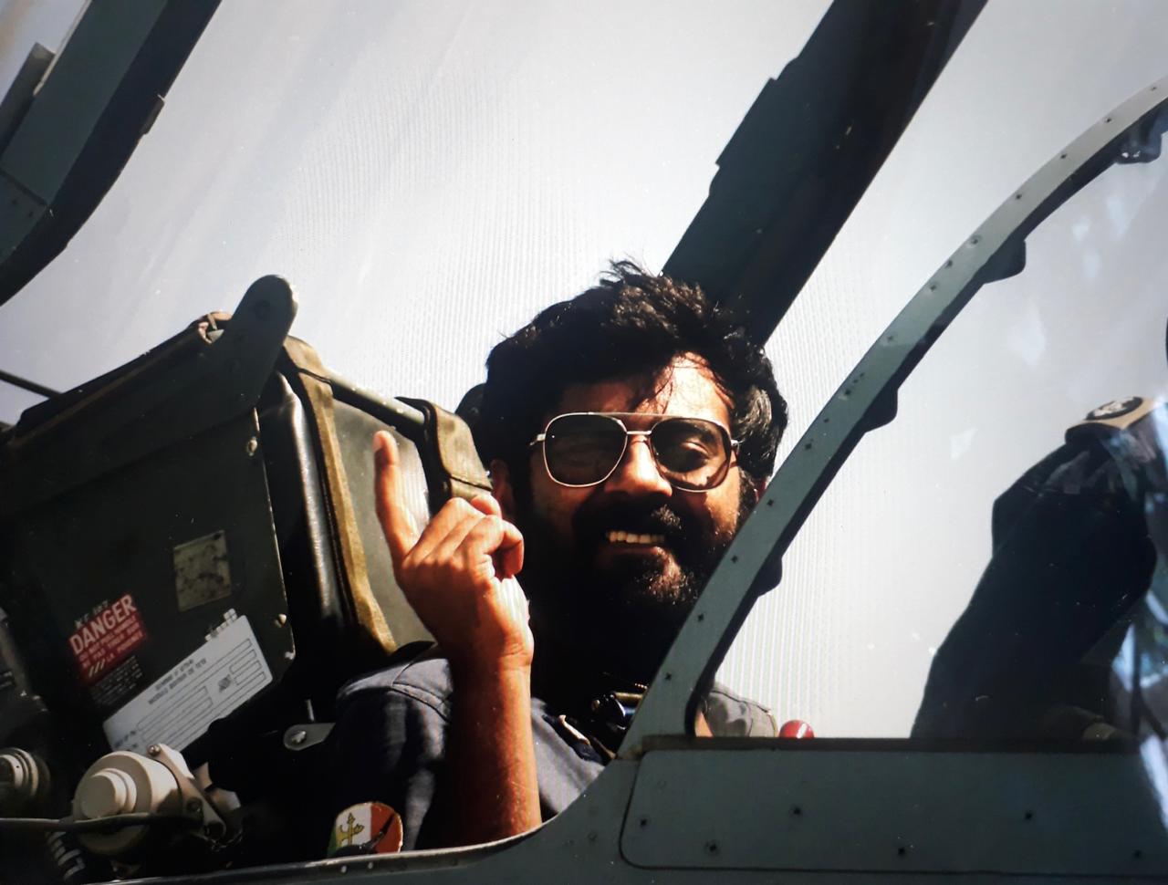 Shiv Kunal Verma flying in a Mirage 2000